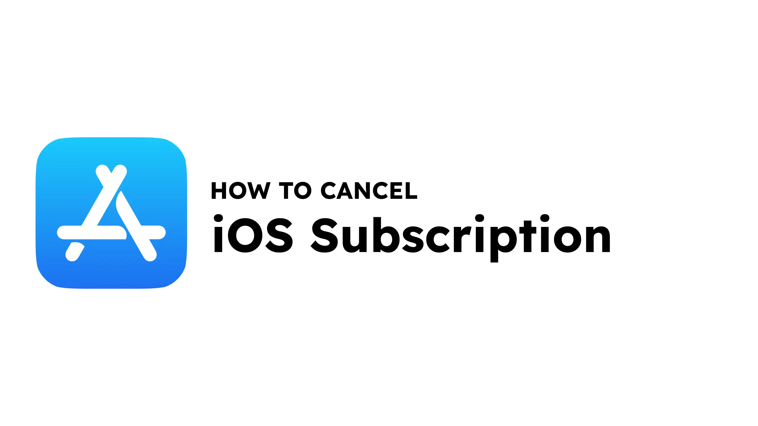 How to cancel an iOS subscription